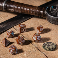 Q Workshop The Witcher Dice Set Geralt - The Roach's Companion Dice Set 7 With Coin