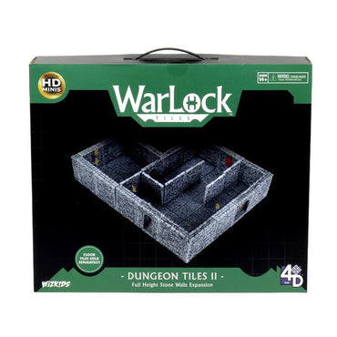 WarLock Tiles Dungeon Tiles II Full Height Stone Walls 4D Expansion