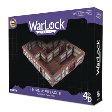 WarLock Tiles Town & Village II Full Height Plaster Walls 4D