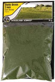 Woodland Scenics: 2mm Static Grass - Dark Green