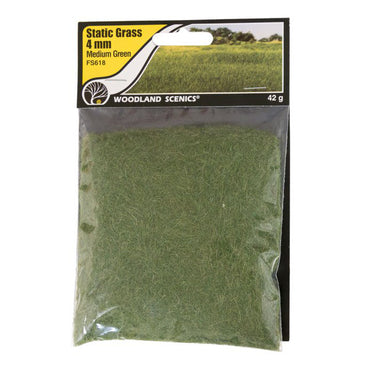 Woodland Scenics: 4mm Static Grass - Medium Green