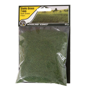 Woodland Scenics: 7mm Static Grass - Dark Green