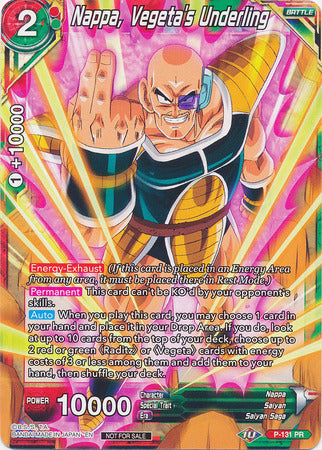 Nappa, Vegeta's Underling (Shop Tournament: Assault of Saiyans) [P-131]