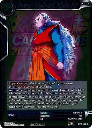 Powers Combined, Kibito Kai (Metallic Foil) (Event Pack 2018) [BT3-043]