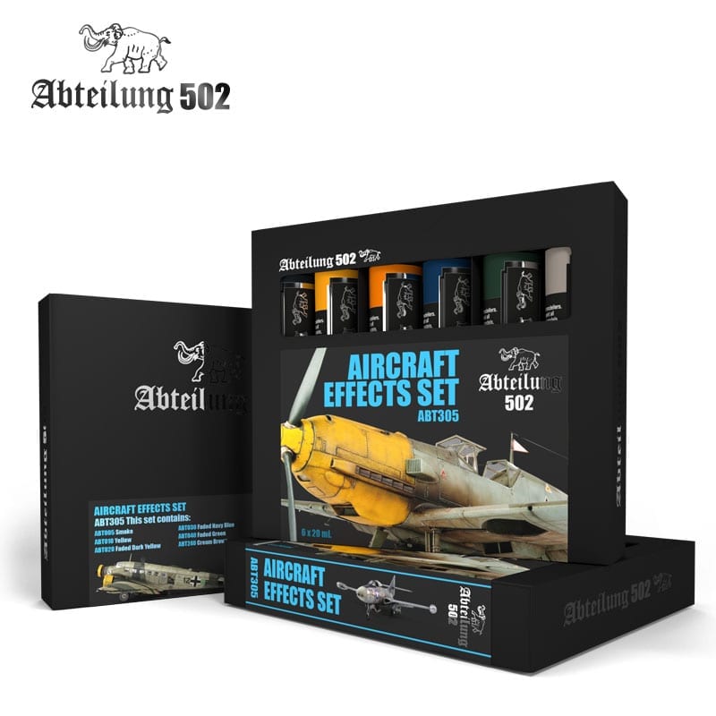 AK Interactive Oil Sets - Aircraft Effects Set