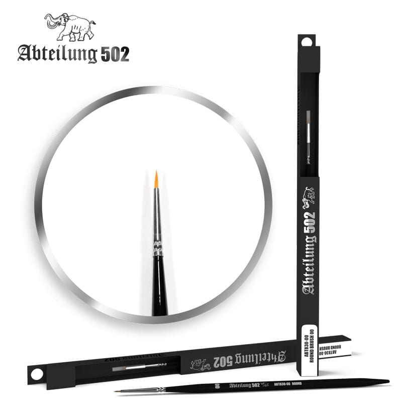 AK Interactive Abteilung 502 Deluxe Brushes - Round Brush 00