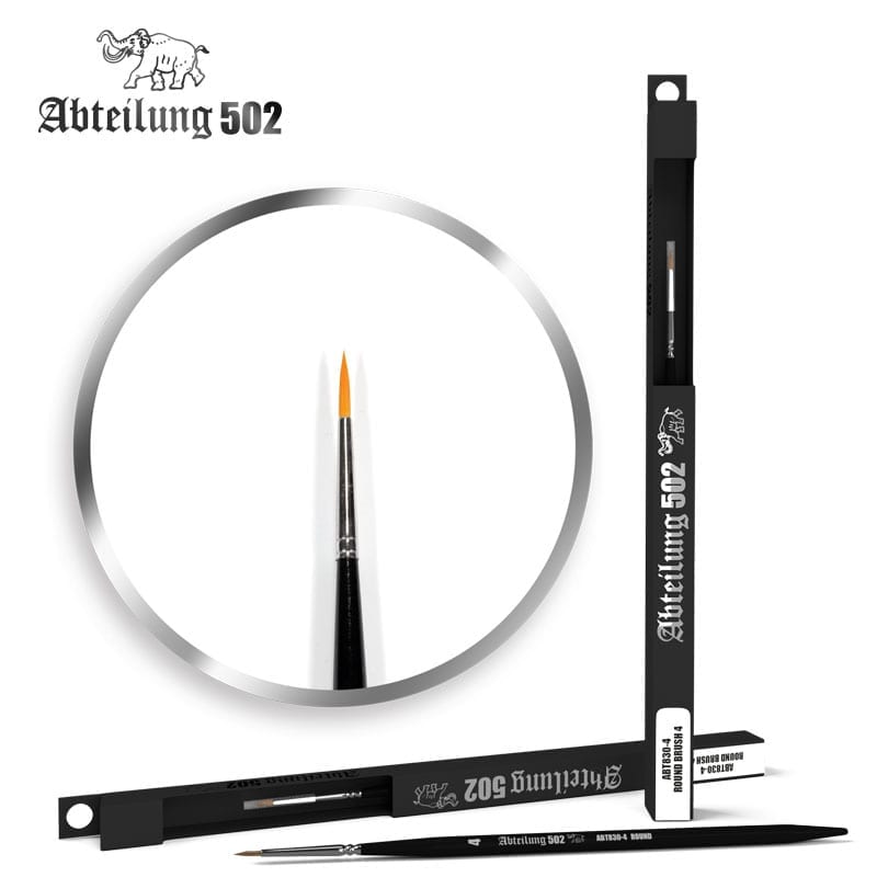 AK Interactive Abteilung 502 Deluxe Brushes - Round Brush 4