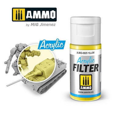 Ammo by MIG Acrylic Filter Yellow