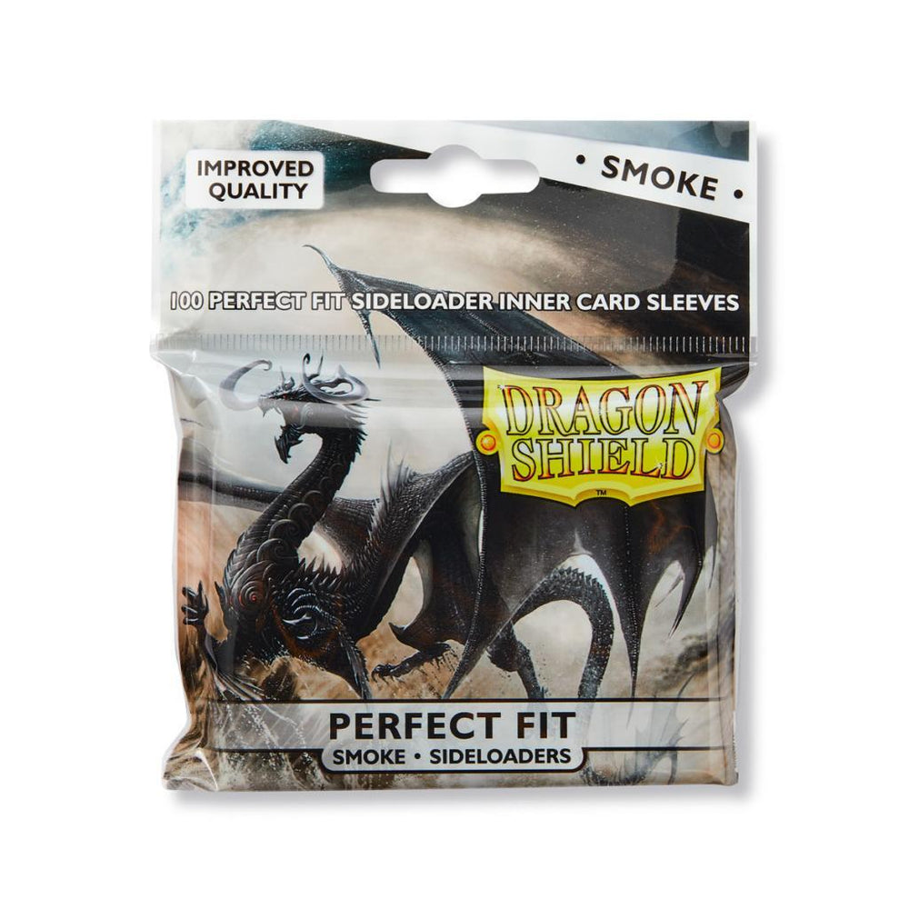 Sleeves - Dragon Shield - Perfect Fit  Inner Sleeves SIDELOADER 100/pack Smoke