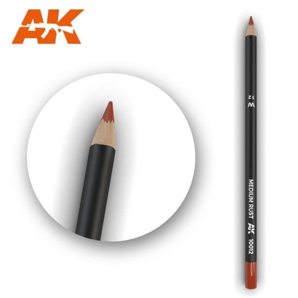 AK Interactive Weathering Pencils - Medium Rust