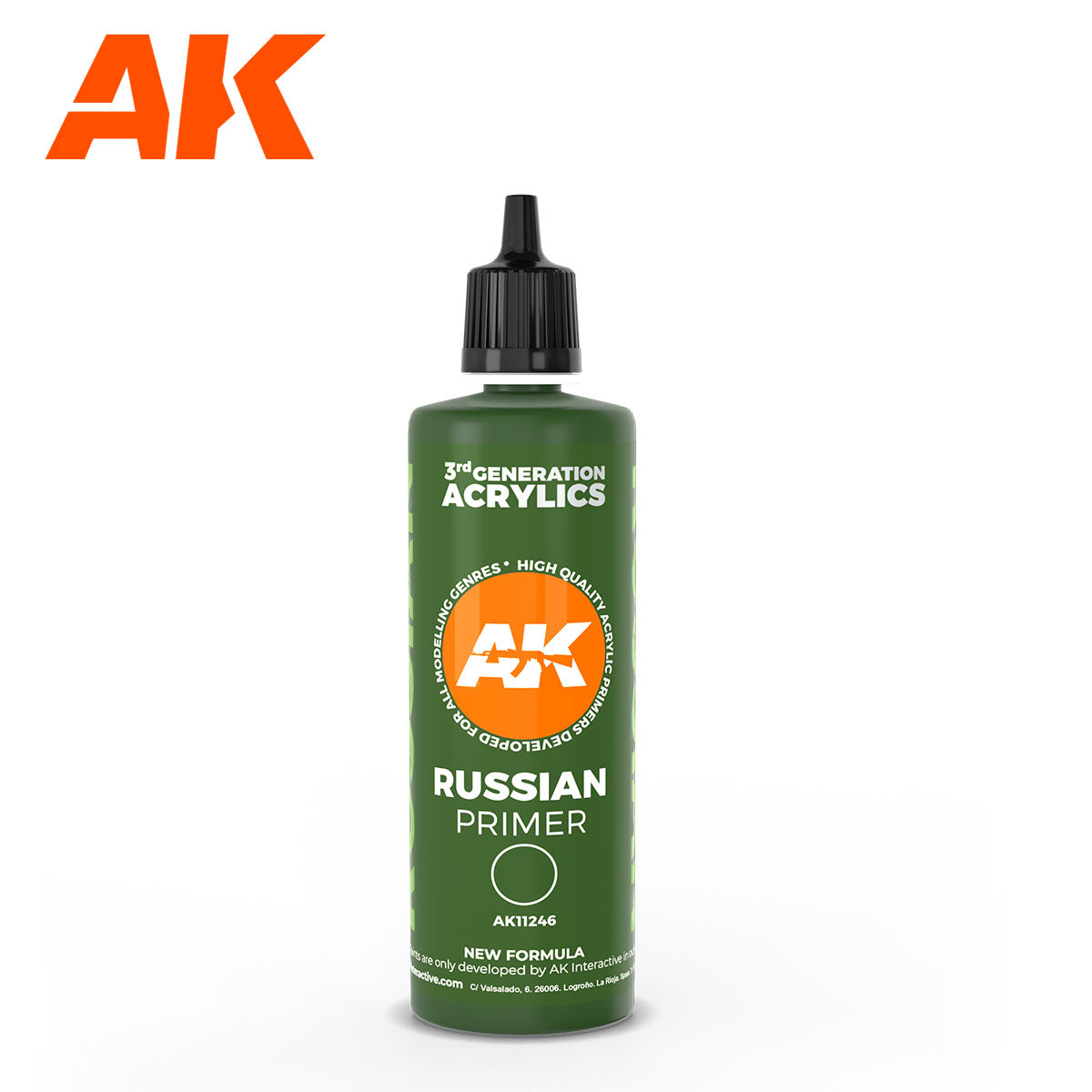 AK Interactive 3Gen Primers - Russian green surface Primer 100ML