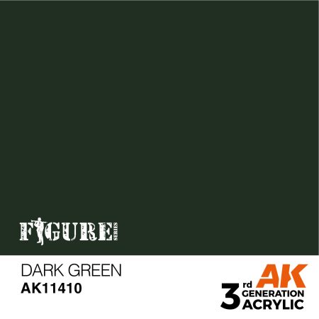 AK Interactive 3Gen Figures Acrylics - Dark Green 17ml