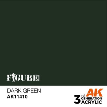 AK Interactive 3Gen Figures Acrylics - Dark Green 17ml