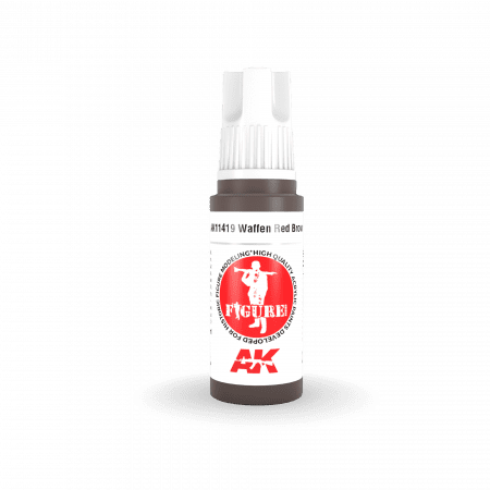 AK Interactive 3Gen Figures Acrylics - Waffen Red Brown 17ml