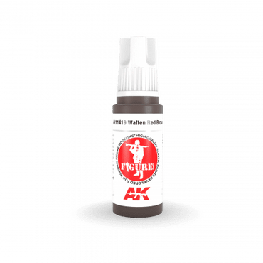 AK Interactive 3Gen Figures Acrylics - Waffen Red Brown 17ml