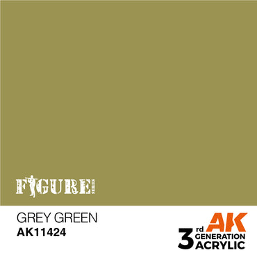 AK Interactive 3Gen Figures Acrylics - Grey Green  17ml