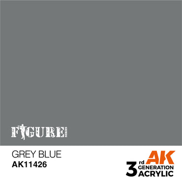 AK Interactive 3Gen Figures Acrylics - Grey Blue 17ml