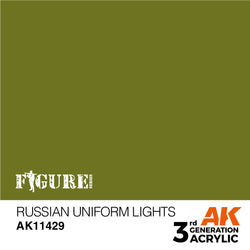 AK Interactive 3Gen Figures Acrylics - Russian Uniform Lights 17ml