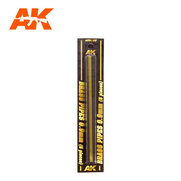 AK Interactive Building Materials - Brass Pipes 0.9mm (5)