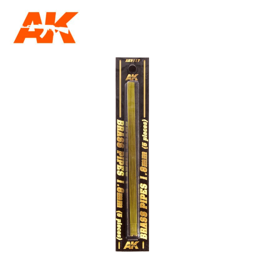 AK Interactive Building Materials - Brass Pipes 1.8mm (5)