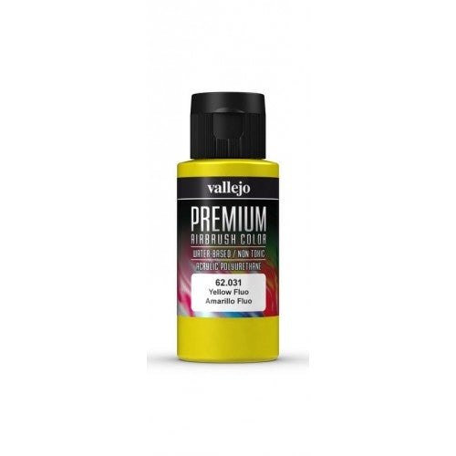 Vallejo Premium Colour - Fluorescent Yellow 60 ml