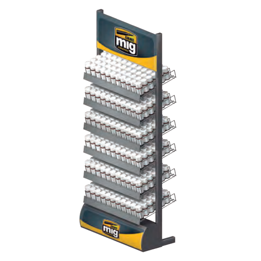 Ammo by MIG Starting Weathering Stand Display (Stand with paints)