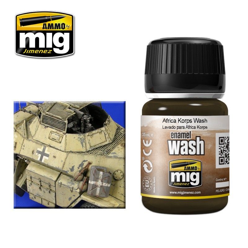 Ammo by MIG Enamel Washes Afrika Korps Wash 35ml