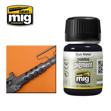 Ammo by MIG Pigments Gun Metal 35ml