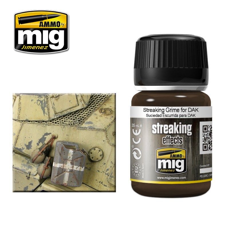 Ammo by MIG Enamel Streaking Effects Streaking Grime for D.A.K. 35ml