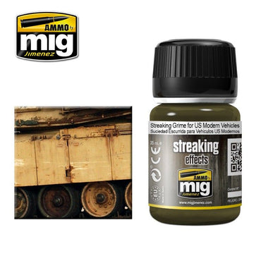 Ammo by MIG Enamel Streaking Effects Streaking Grime for US Modern Vehicles 35ml