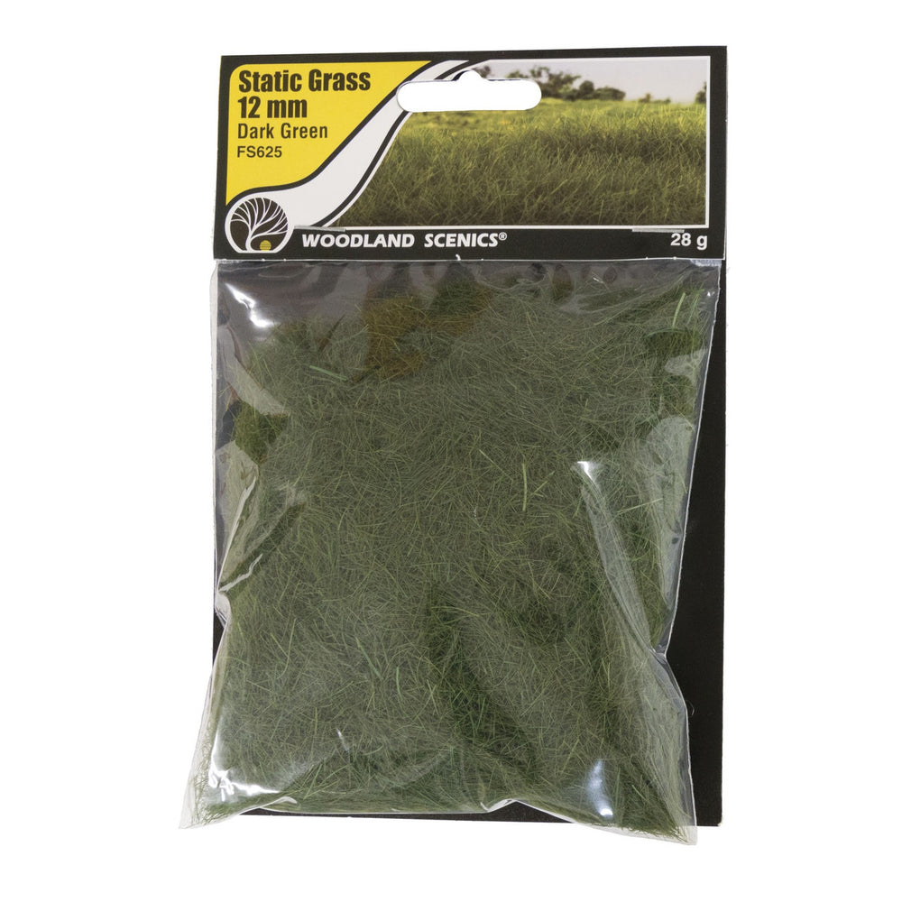 Woodland Scenics: 12mm Static Grass - Dark Green