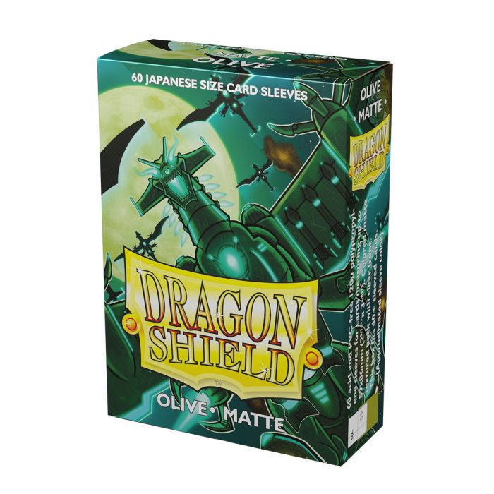 Sleeves - Dragon Shield Japanese - Box 60 - Olive Matte