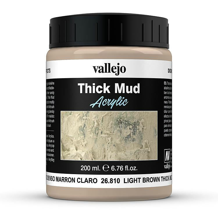 Vallejo Diorama Effects - Light Brown Thick Mud 200ml