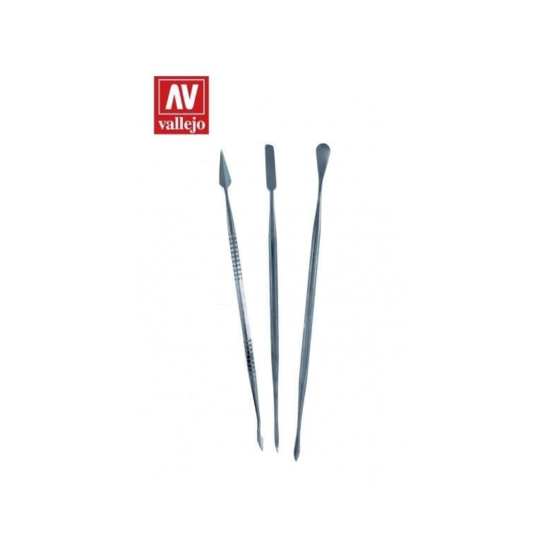 Vallejo Hobby Tools - Set of 3 s/s Carvers