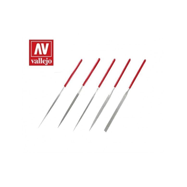 Vallejo Hobby Tools - Set of 5 Diamond needle files
