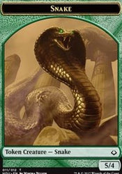 Snake // Warrior Double-Sided Token [Hour of Devastation Tokens]