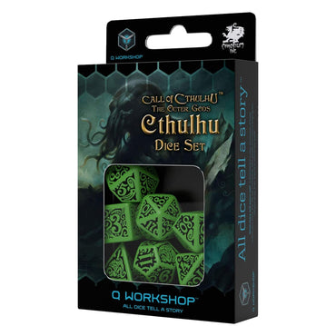 Q Workshop Call of Cthulhu The Outer Gods Cthulhu Dice Set 7