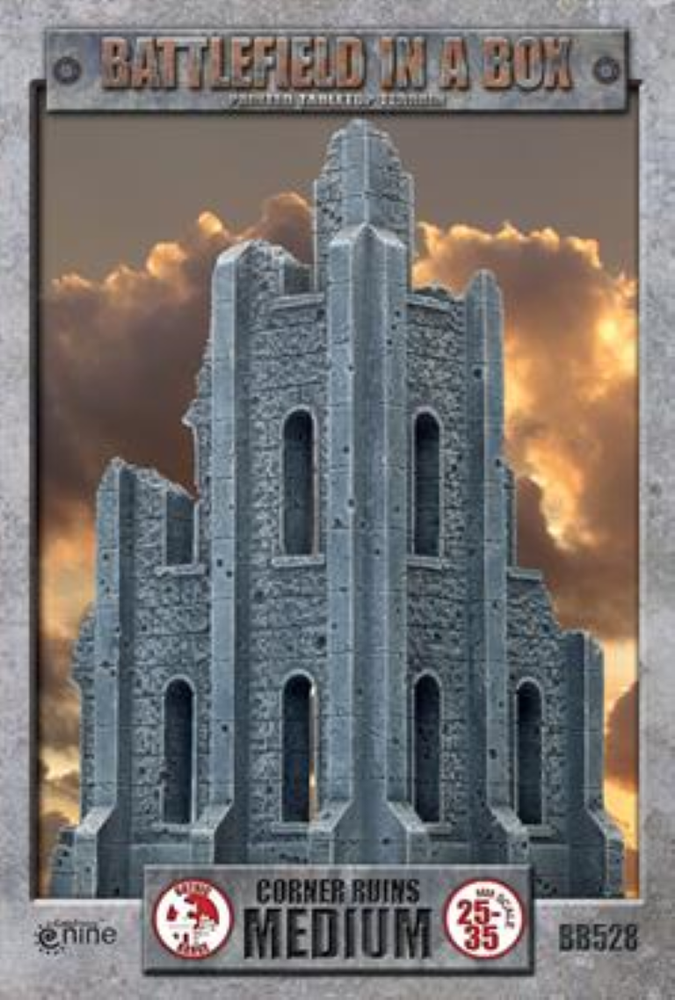 Battlefield in a Box: Gothic Terrain - Medium Corner Ruin