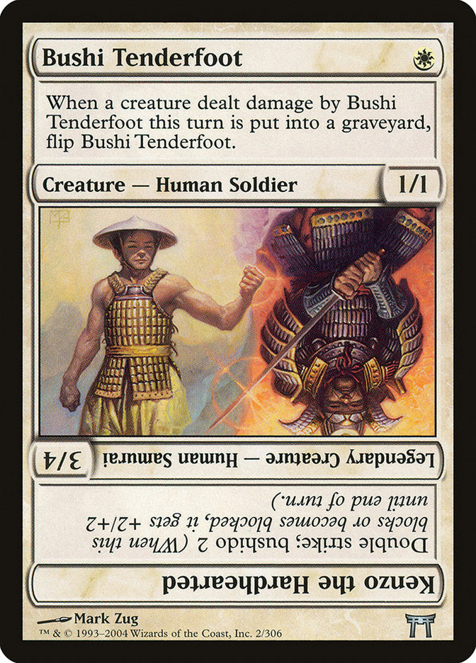 Bushi Tenderfoot // Kenzo the Hardhearted [Champions of Kamigawa]