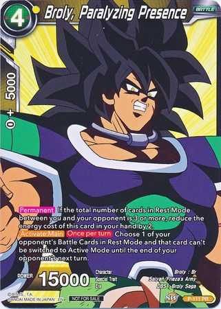 Broly, Paralyzing Presence (Broly Pack Vol. 3) [P-111]