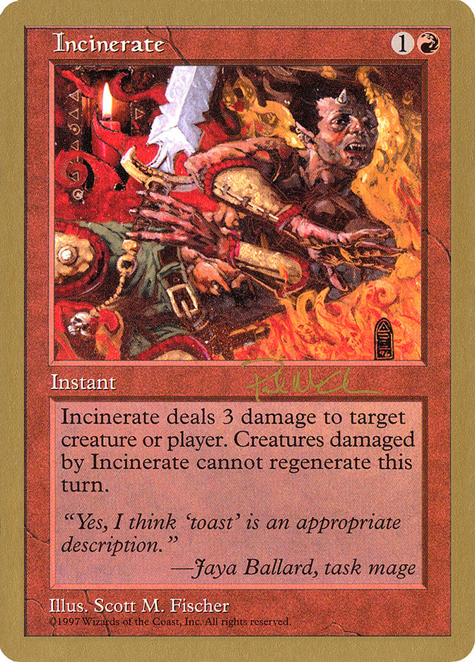 Incinerate (Paul McCabe) [World Championship Decks 1997]