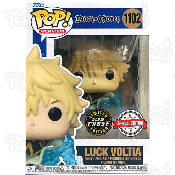 Luck Voltia (Glow Chase) #1102 Black Clover Pop! Vinyl PRE-OWNED
