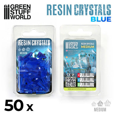 BLUE Resin Crystals - Medium - Green Stuff World