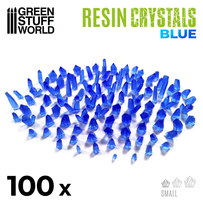 BLUE Resin Crystals - Small - Green Stuff World