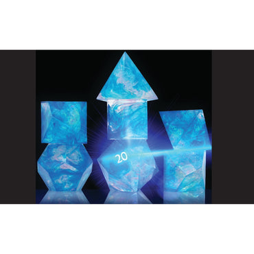 Sirius Dice - Blue Cloak & Dagger Dice Set 7