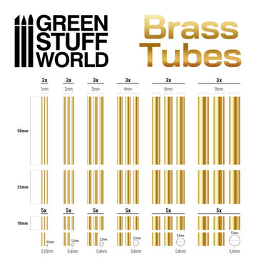Brass Tubes Assortment - Green Stuff World