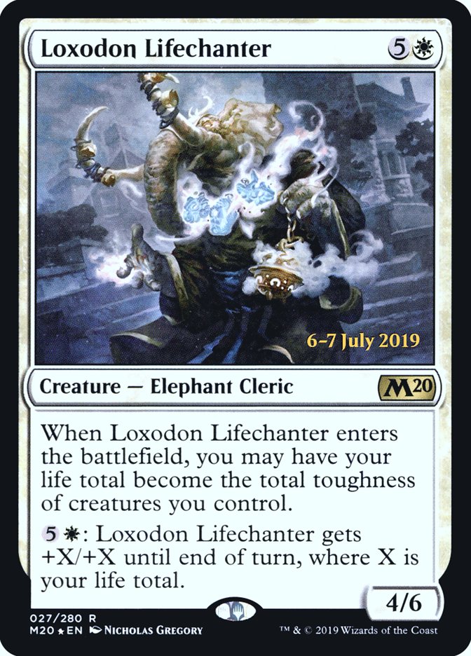 Loxodon Lifechanter [Core Set 2020 Prerelease Promos]