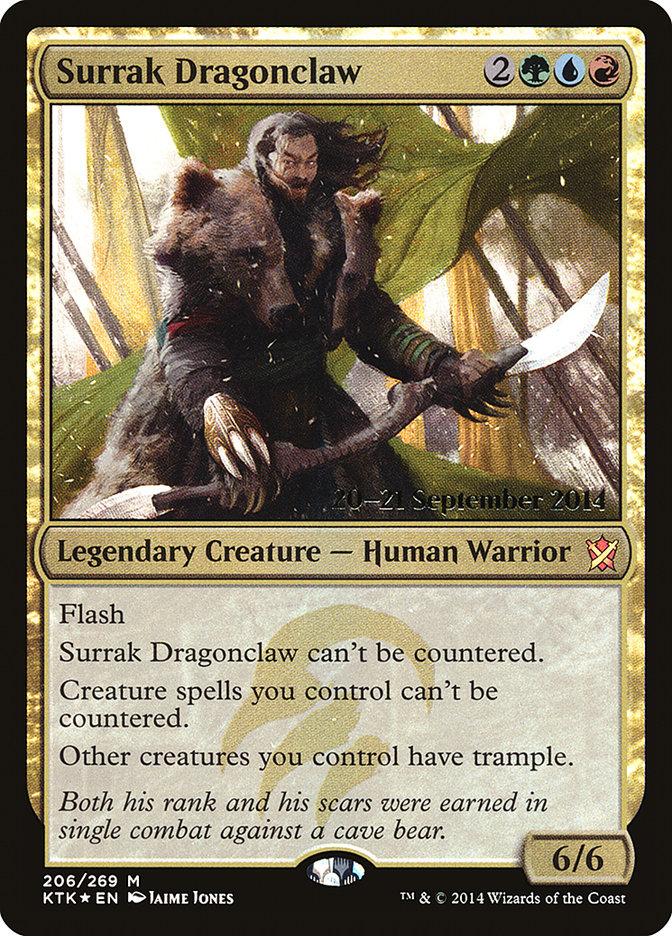 Surrak Dragonclaw [Khans of Tarkir Prerelease Promos]