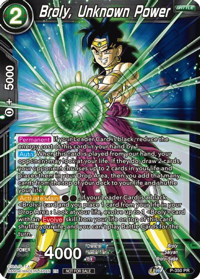 Broly, Unknown Power [P-350]