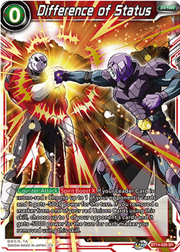 Difference of Status [BT14-029]